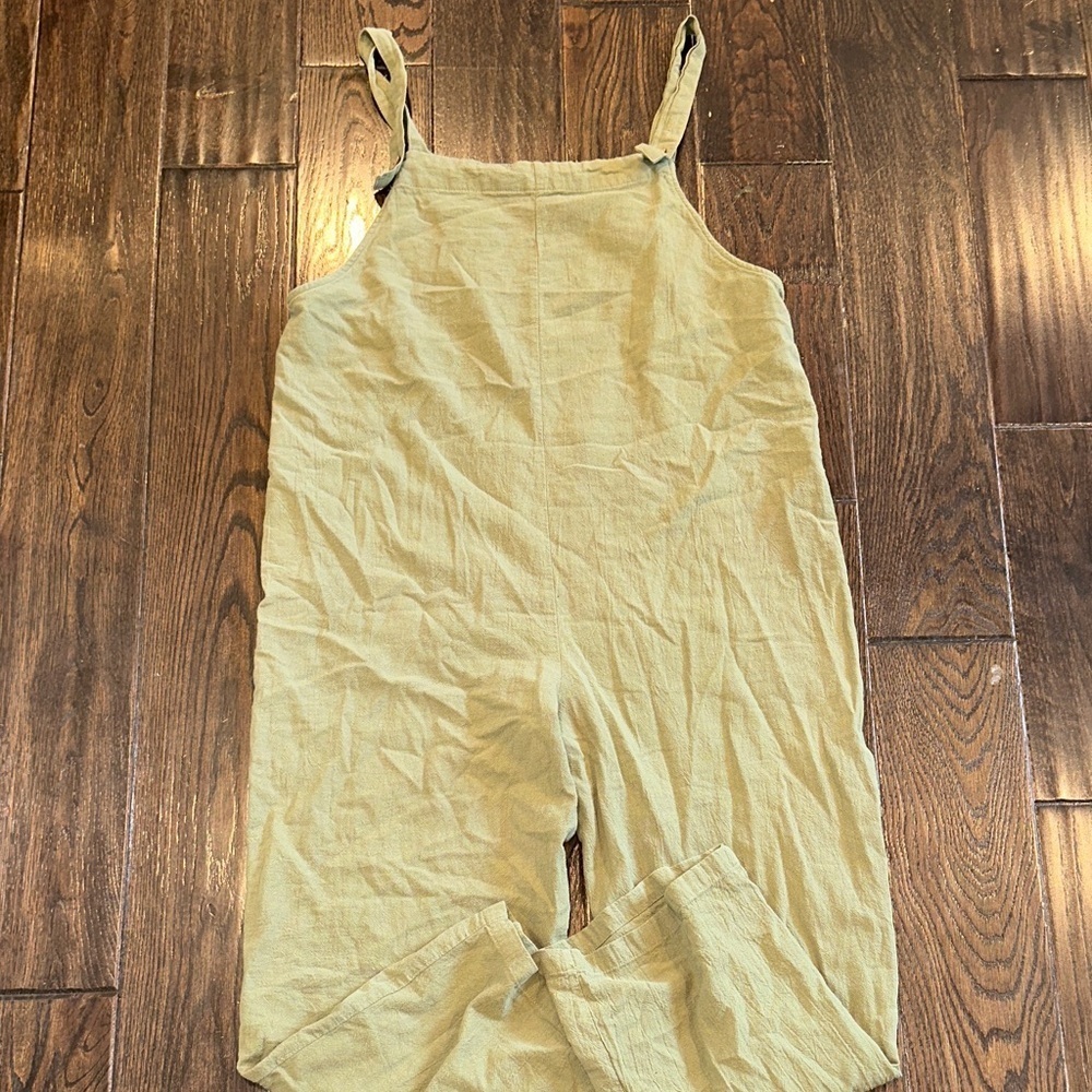 SHEIN olive green overalls jumpsuit size medium